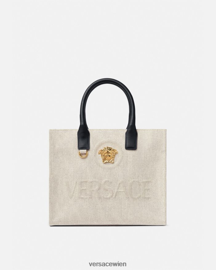 Beige Kleine La Medusa-Tragetasche Versace Frauen Taschen 8N4XJD330