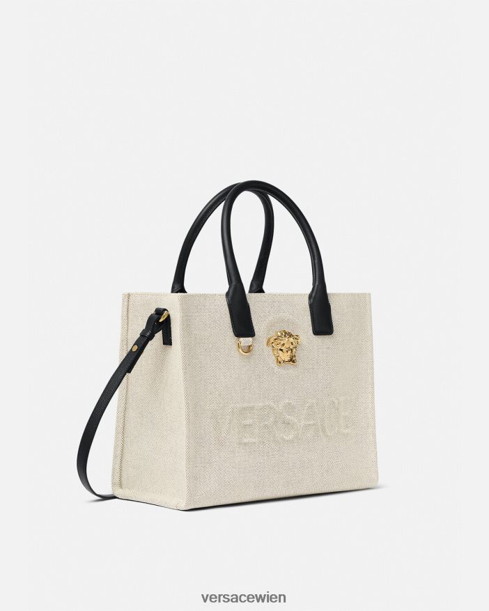 Beige Kleine La Medusa-Tragetasche Versace Frauen Taschen 8N4XJD330