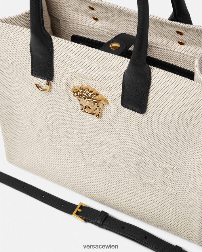 Beige Kleine La Medusa-Tragetasche Versace Frauen Taschen 8N4XJD330