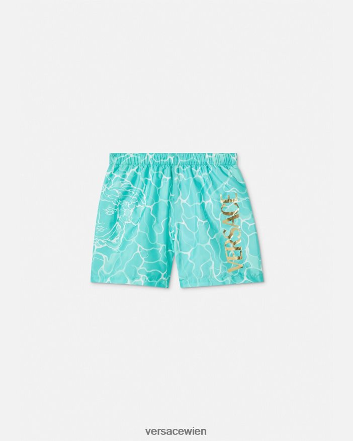 Blau Badeshorts mit Medusa-Logo Versace Kinder Kleidung 8N4XJD2134