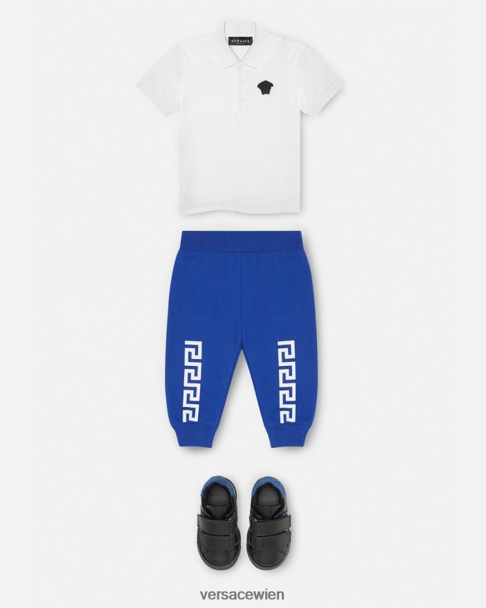 Blau Greca-Baby-Jogginghose Versace Kinder Kleidung 8N4XJD1890