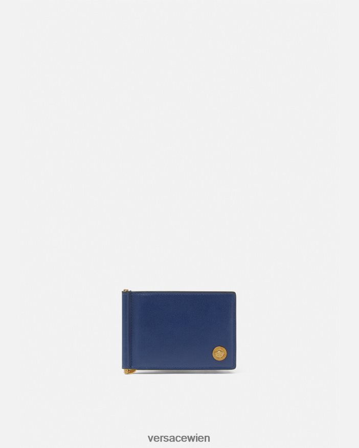 Blau Medusa Biggie Bifold-Clip-Geldbörse Versace Männer Zubehör 8N4XJD1632