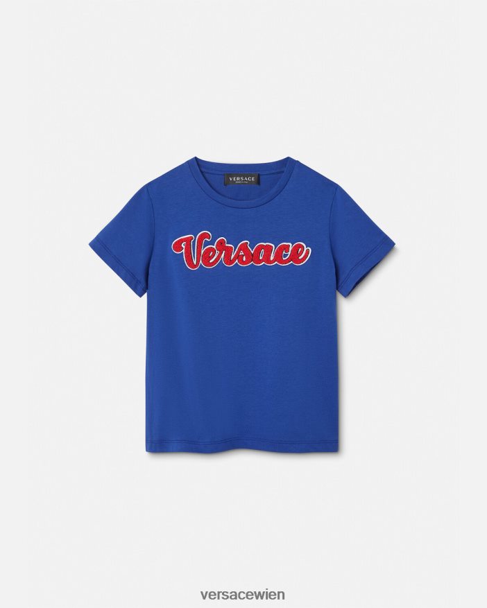 Bluette T-Shirt mit Uni-Logo Versace Kinder Kleidung 8N4XJD2132