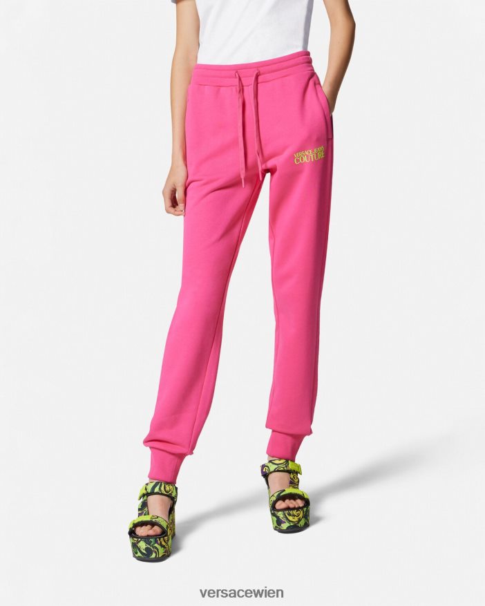 Fuchsie Jogginghose mit Logo Versace Frauen Kleidung 8N4XJD2176