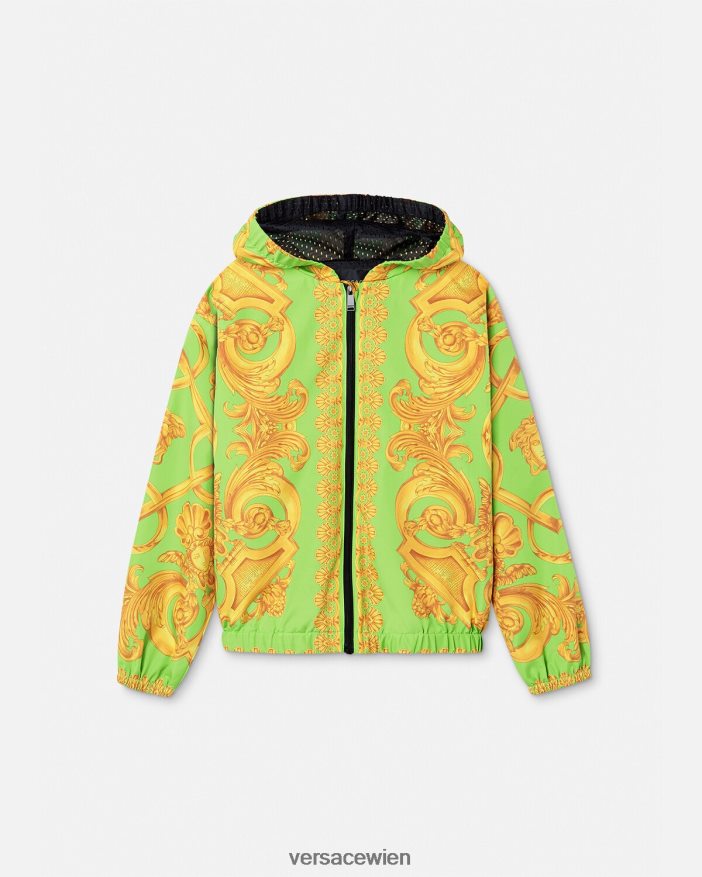 Gold  Grün Barocco 660 Windjacke Versace Kinder Kleidung 8N4XJD2109