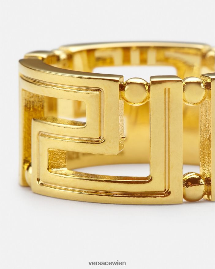 Gold Greca-Ring Versace Frauen Zubehör 8N4XJD753