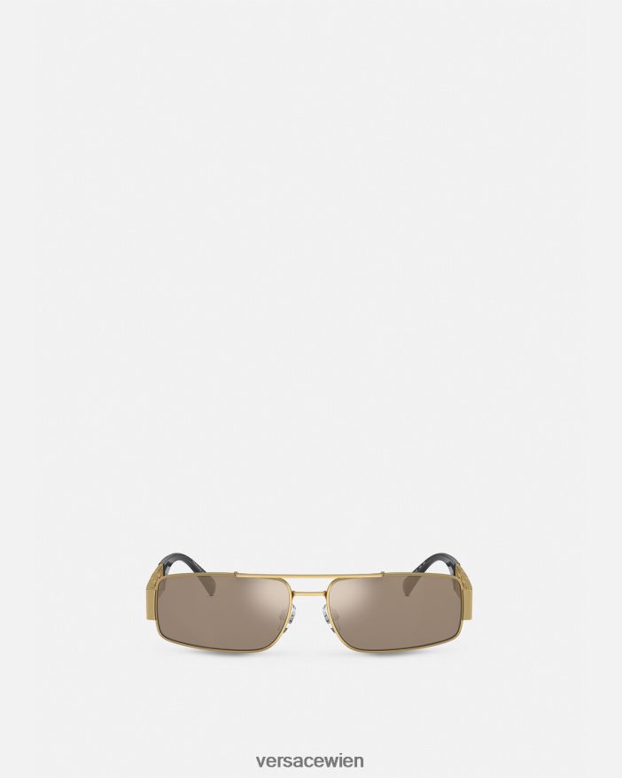 Gold Greca-Sonnenbrille Versace Männer Zubehör 8N4XJD1677