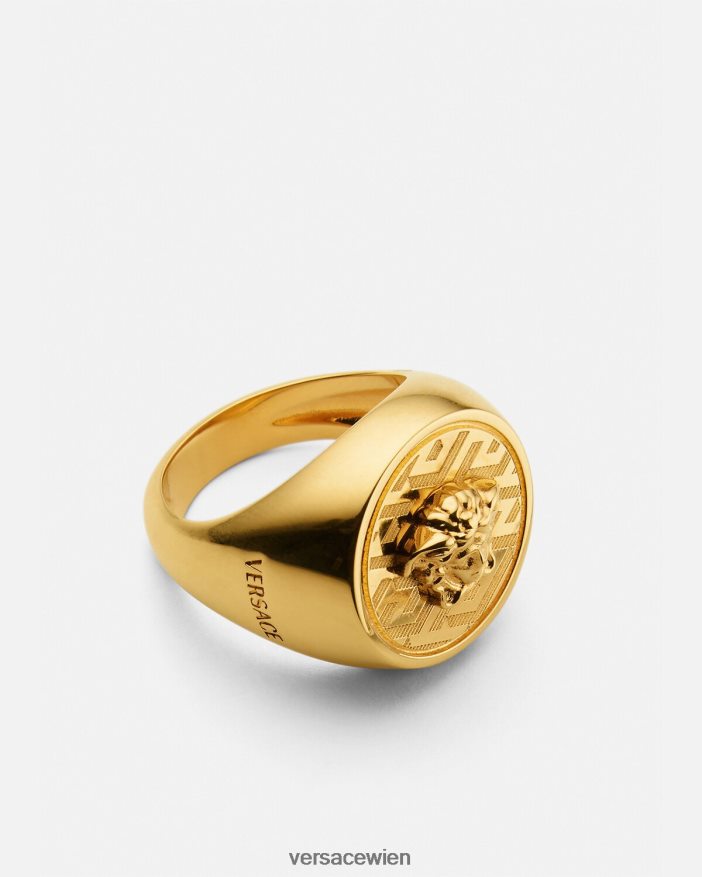 Gold La Greca-Medusa-Ring Versace Frauen Zubehör 8N4XJD763