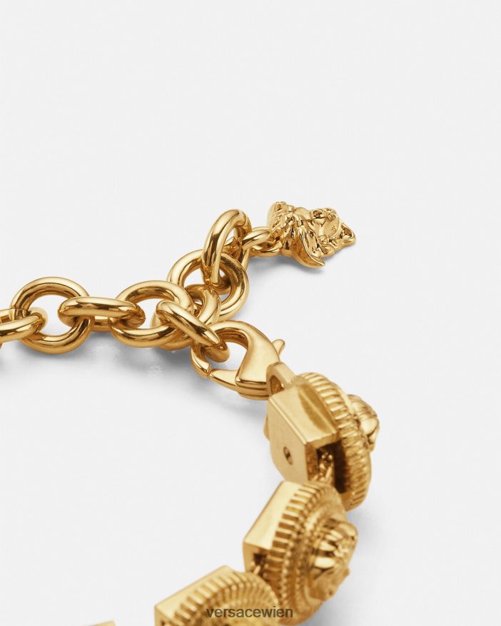 Gold Medusa-Biggie-Armband Versace Frauen Zubehör 8N4XJD846