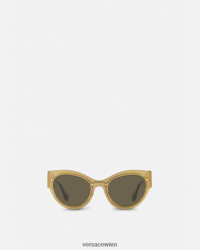 Gold Medusa Biggie Cat-Eye-Sonnenbrille Versace Frauen Zubehör 8N4XJD702