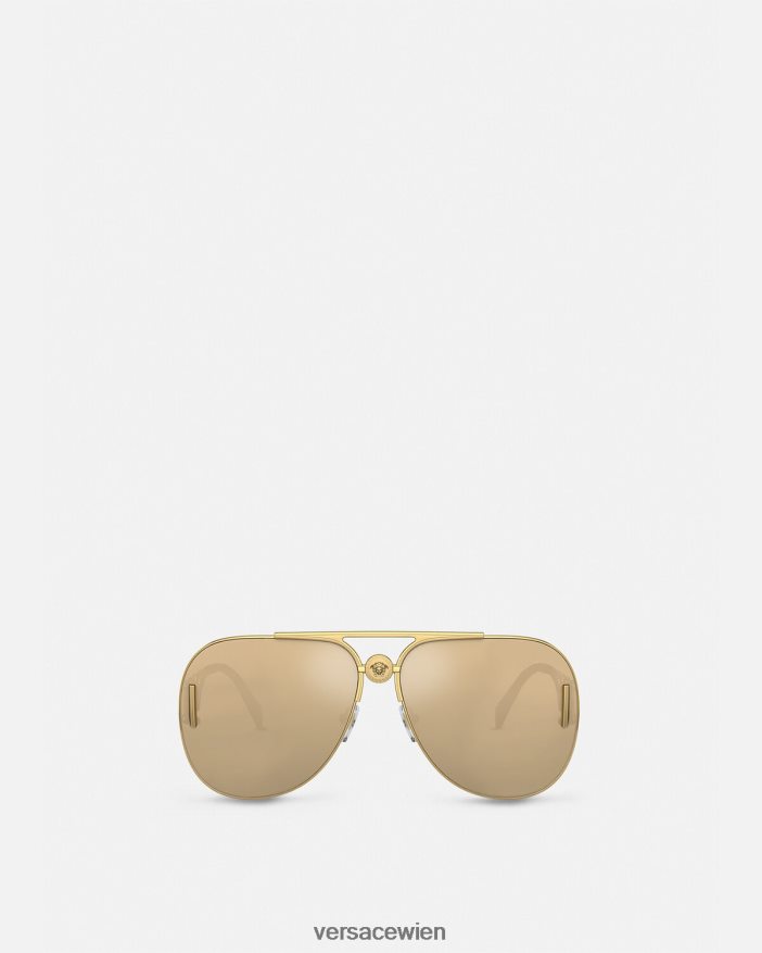 Gold Medusa Biggie Pilotensonnenbrille Versace Frauen Zubehör 8N4XJD595