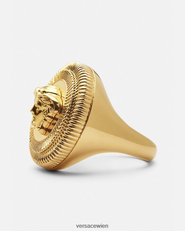 Gold Medusa-Biggie-Ring Versace Frauen Zubehör 8N4XJD783