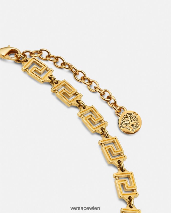 Gold Medusa-Greca-Halskette Versace Frauen Zubehör 8N4XJD744