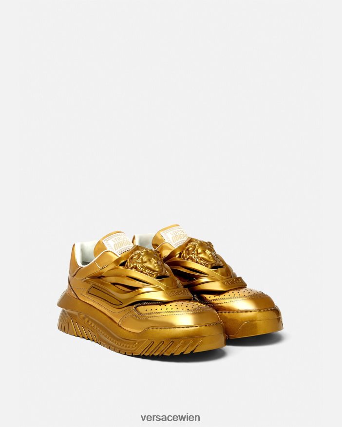 Gold Odissea-Sneaker Versace Männer Schuh 8N4XJD1521