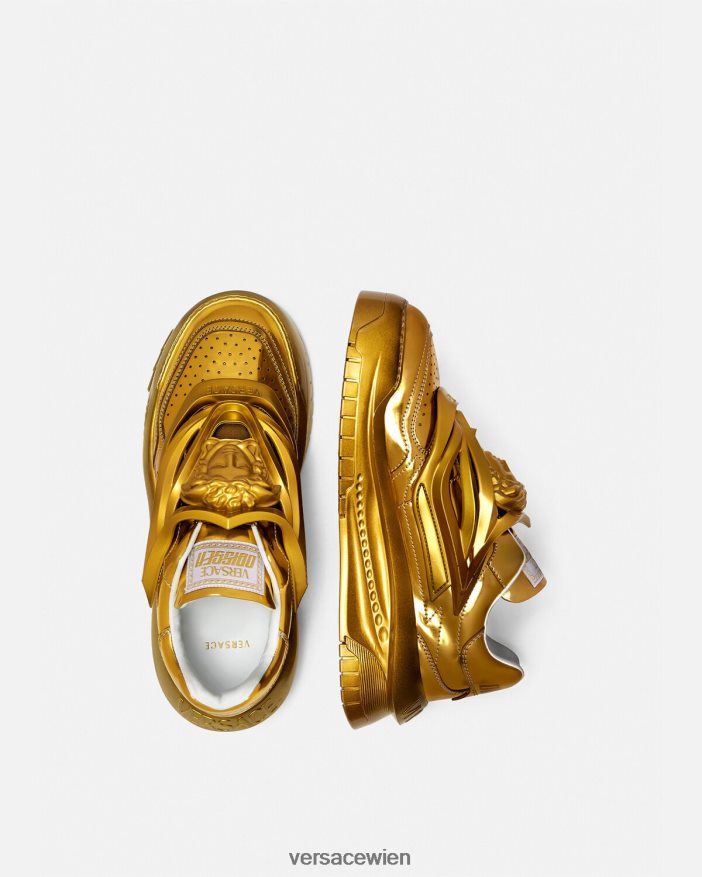 Gold Odissea-Sneaker Versace Männer Schuh 8N4XJD1521