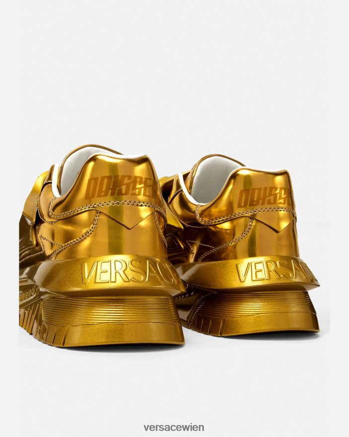 Gold Odissea-Sneaker Versace Männer Schuh 8N4XJD1521