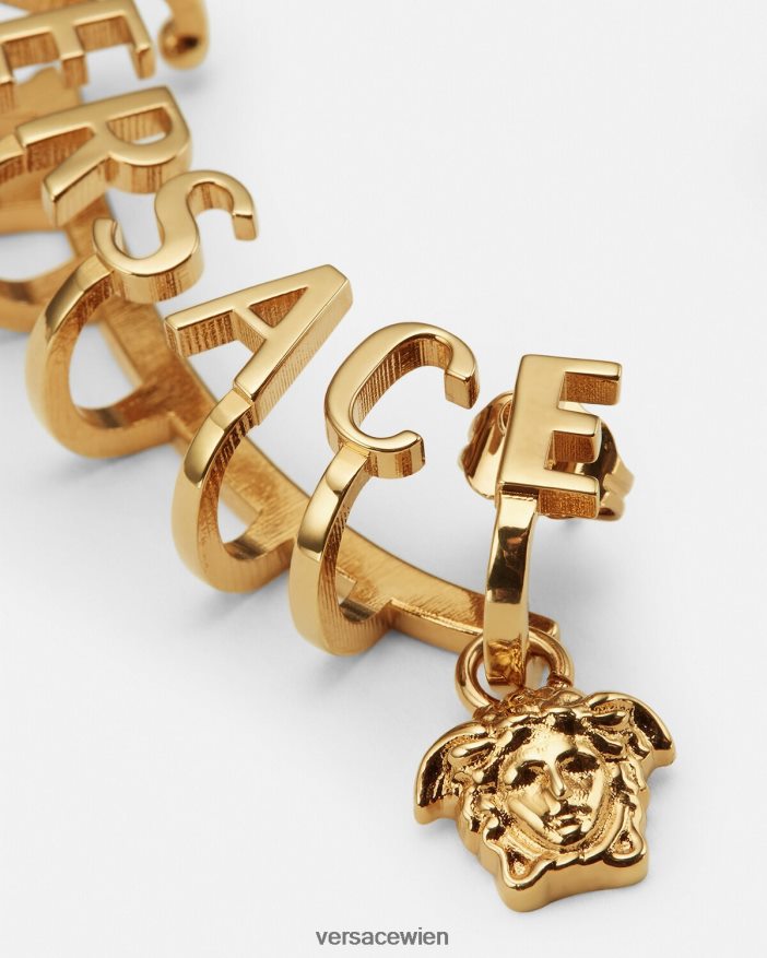 Gold Ohrmanschette mit Medusa-Logo Versace Frauen Zubehör 8N4XJD802