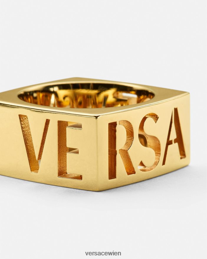 Gold Ring mit Medusa-Logo Versace Männer Zubehör 8N4XJD1694