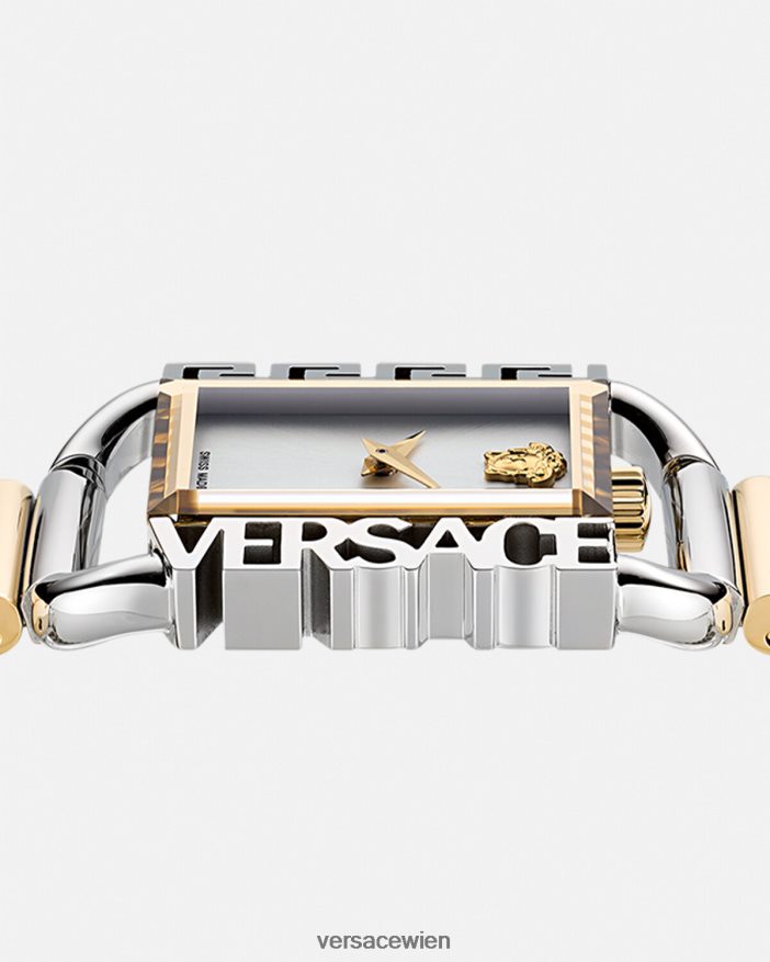 Gold-Silber Flair-Uhr Versace Frauen Zubehör 8N4XJD997