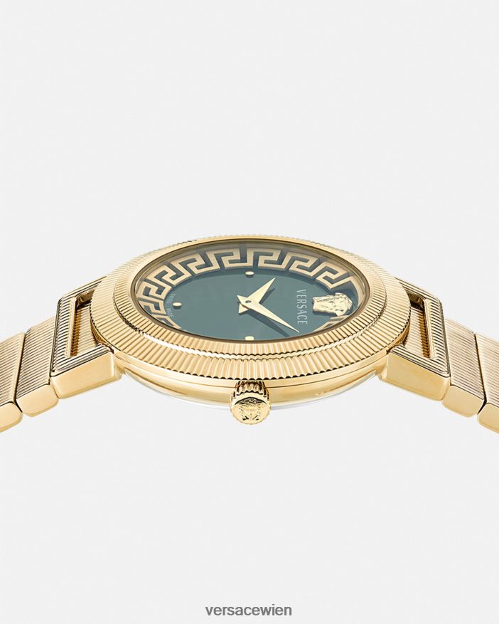 Gold Uhr im Greca-Chic Versace Frauen Zubehör 8N4XJD972