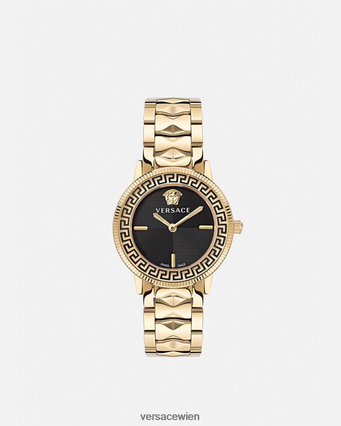 Gold V-Tribute-Uhr Versace Frauen Zubehör 8N4XJD974