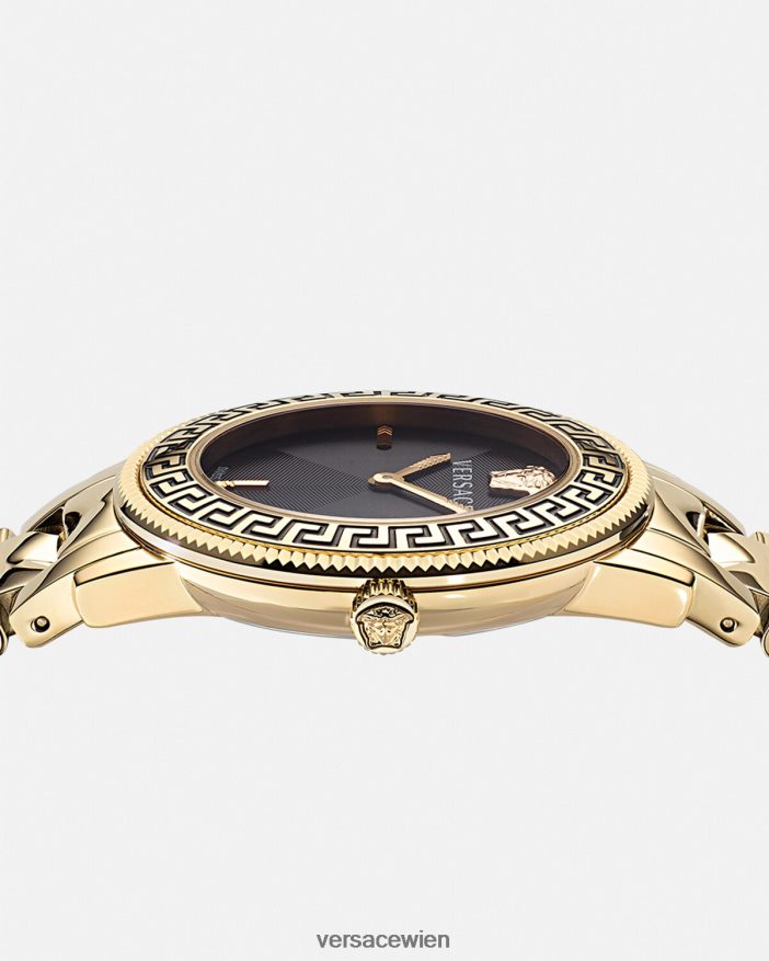 Gold V-Tribute-Uhr Versace Frauen Zubehör 8N4XJD974