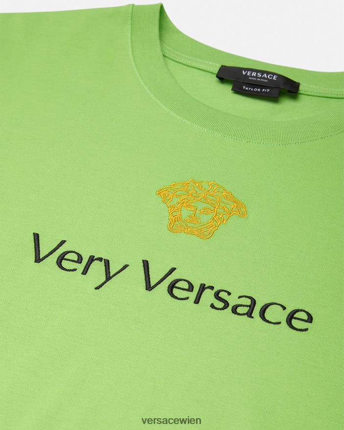 Grün T-Shirt Versace Männer Kleidung 8N4XJD1387