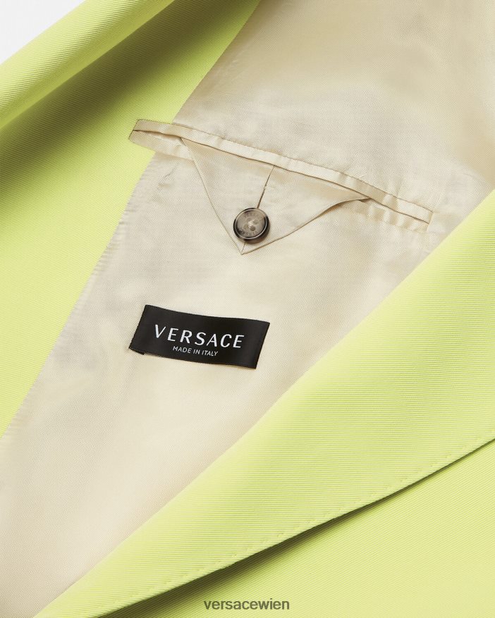 Kalk zweireihiger Mantel Versace Männer Kleidung 8N4XJD1233