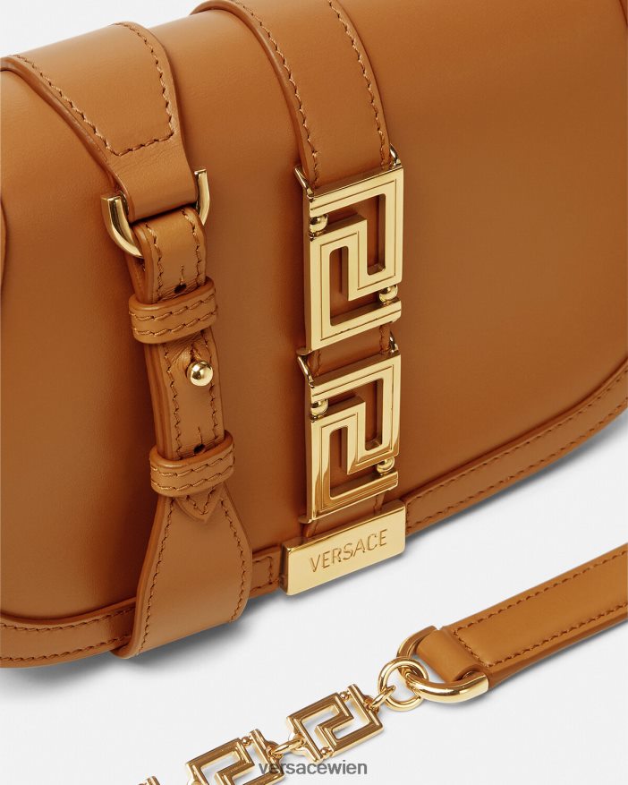 Karamell Greca-Göttin-Umhängetasche Versace Frauen Taschen 8N4XJD249