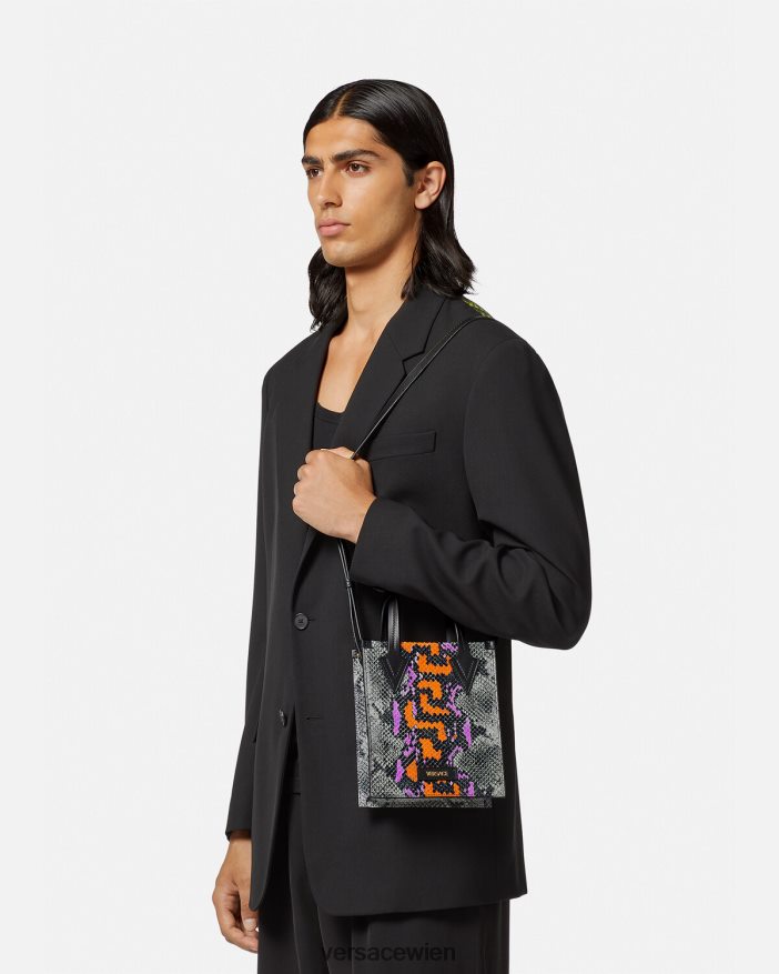 Mehrfarbig Umhängetasche mit Python-Greca-Print Versace Männer Taschen 8N4XJD1474