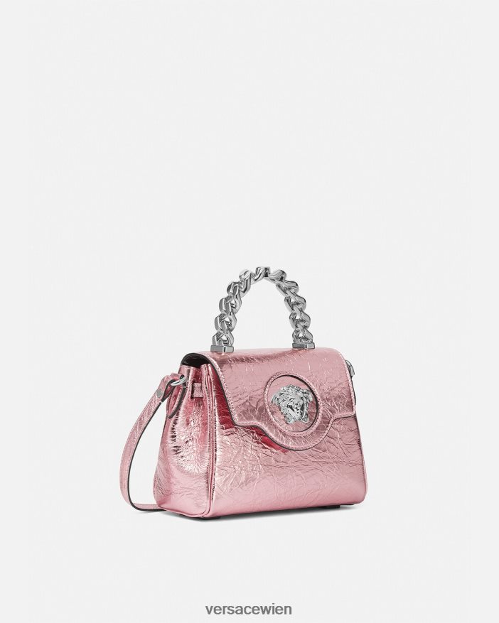 Rosa Kleine Handtasche „La Medusa“ in Metallic-Optik Versace Frauen Taschen 8N4XJD303