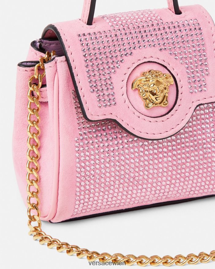 Rosa La Medusa-Mikrotasche mit Nieten Versace Frauen Taschen 8N4XJD328