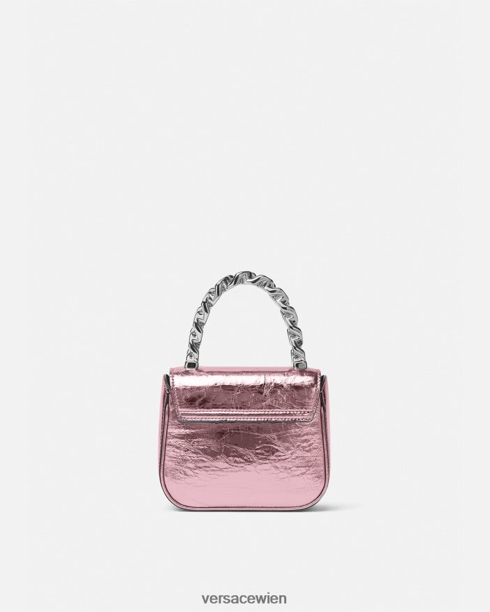 Rosa Mini-Tasche „La Medusa“ in Metallic-Optik Versace Frauen Taschen 8N4XJD304