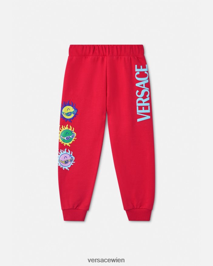 Rot Jogginghose mit Medusa-Sonnenbrille Versace Kinder Kleidung 8N4XJD2138