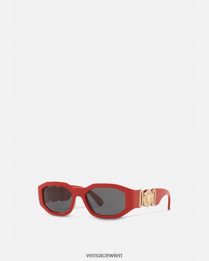 Rot Medusa Biggie Sonnenbrille Versace Frauen Zubehör 8N4XJD646