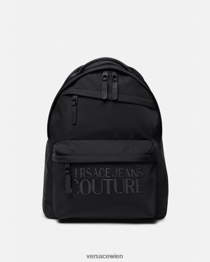 Schwarz Couture-Rucksack mit Logo Versace Männer Zubehör 8N4XJD2490