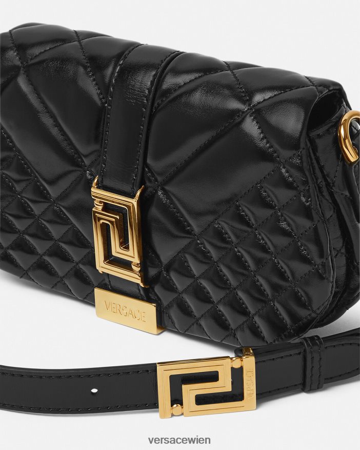 Schwarz Greca-Göttin-Mini-Umhängetasche Versace Frauen Taschen 8N4XJD244