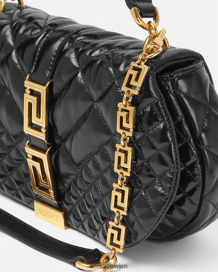 Schwarz Greca-Göttin-Umhängetasche Versace Frauen Taschen 8N4XJD246