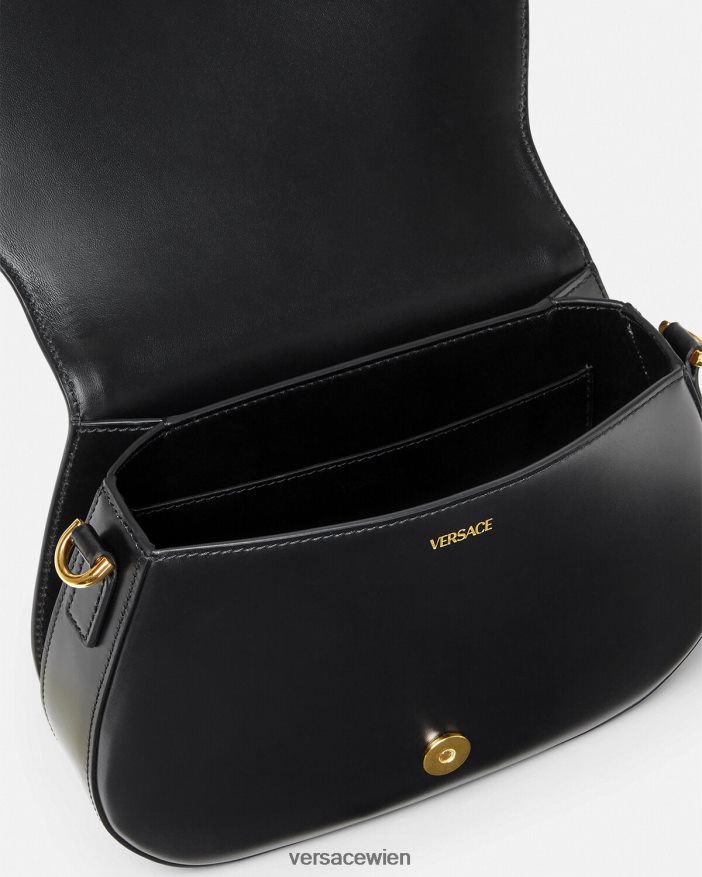 Schwarz Greca-Göttin große Umhängetasche Versace Frauen Taschen 8N4XJD254