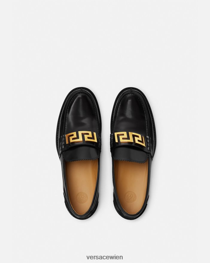 Schwarz Greca-Slipper Versace Männer Schuh 8N4XJD1567