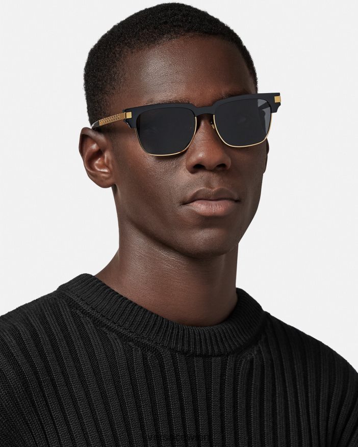 Schwarz Greca-Sonnenbrille Versace Männer Zubehör 8N4XJD1680