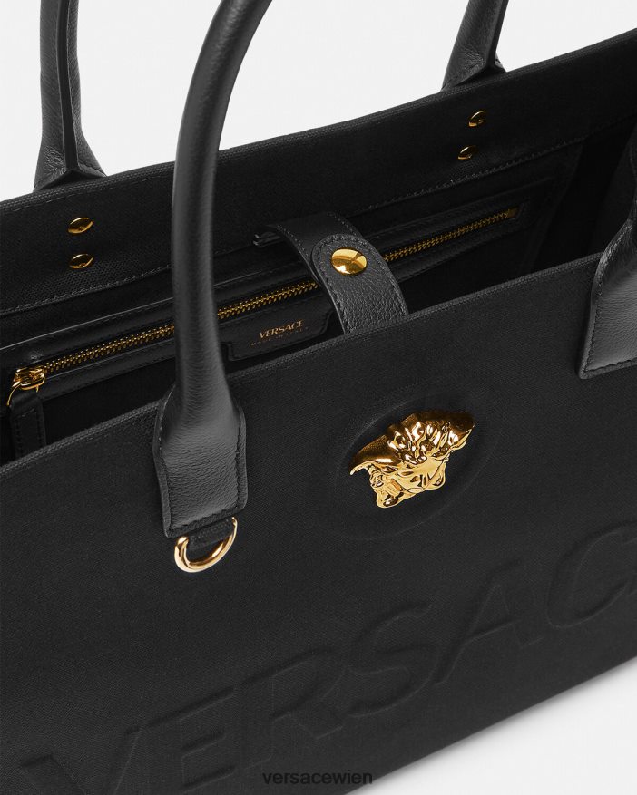 Schwarz Große La Medusa-Einkaufstasche Versace Frauen Taschen 8N4XJD341