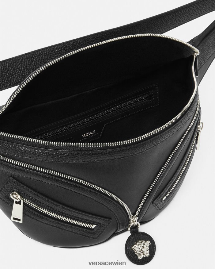 Schwarz Gürteltasche wiederholen Versace Männer Taschen 8N4XJD1504