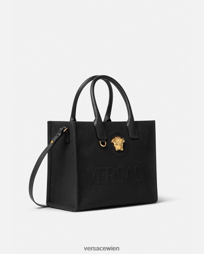 Schwarz Kleine La Medusa-Tragetasche Versace Frauen Taschen 8N4XJD331