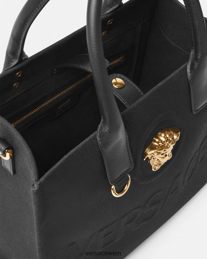 Schwarz Kleine La Medusa-Tragetasche Versace Frauen Taschen 8N4XJD331