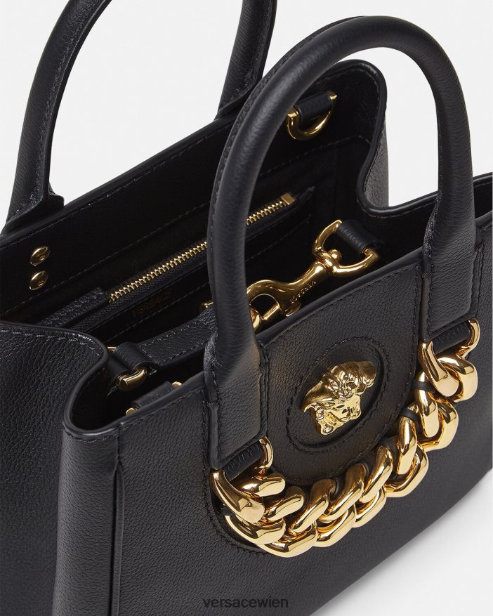 Schwarz Kleine La Medusa-Tragetasche Versace Frauen Taschen 8N4XJD362