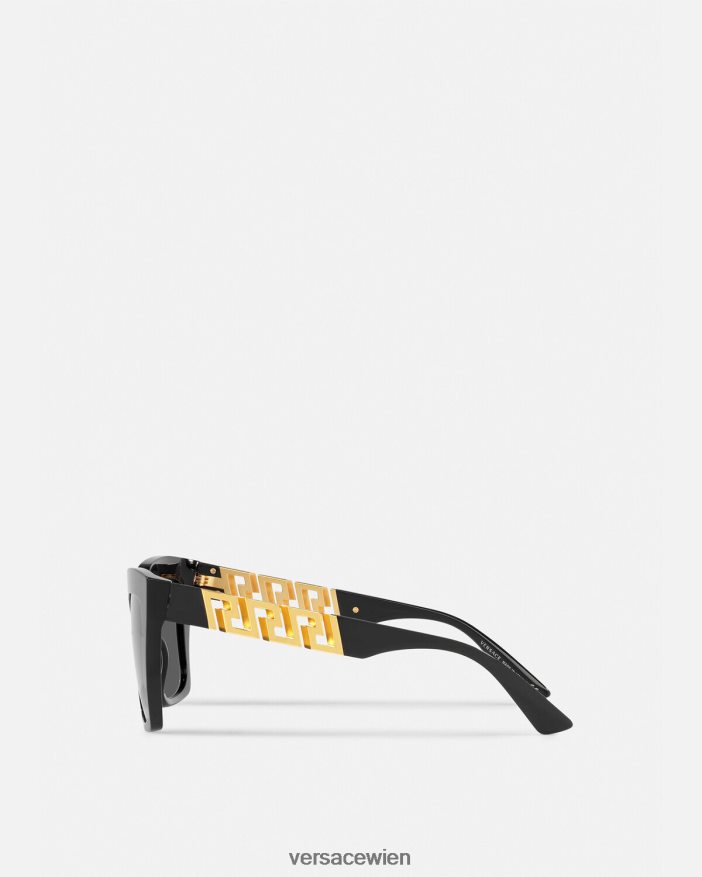 Schwarz La Greca-Sonnenbrille Versace Frauen Zubehör 8N4XJD653