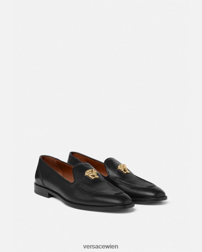 Schwarz La Medusa-Hausschuhe Versace Männer Schuh 8N4XJD1569