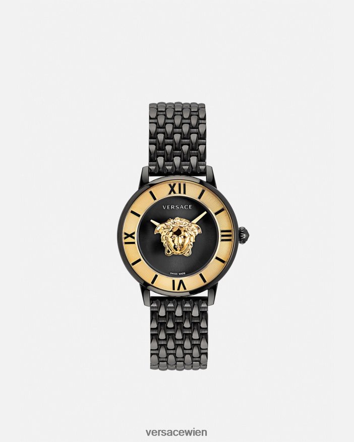 Schwarz La Medusa-Uhr Versace Frauen Zubehör 8N4XJD984