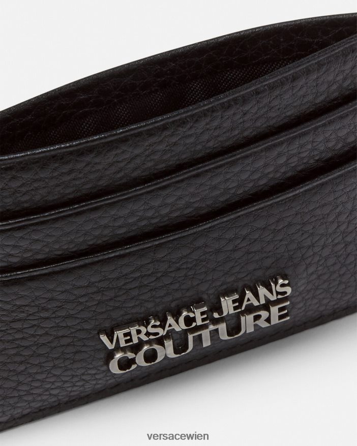 Schwarz Logo-Kartenhalter Versace Männer Zubehör 8N4XJD2488